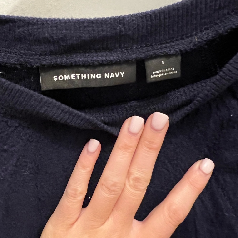 Something Navy navy sweater pullover